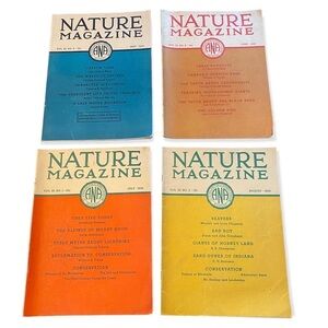 Lot of Four (4) Vintage Nature Magazines 1935